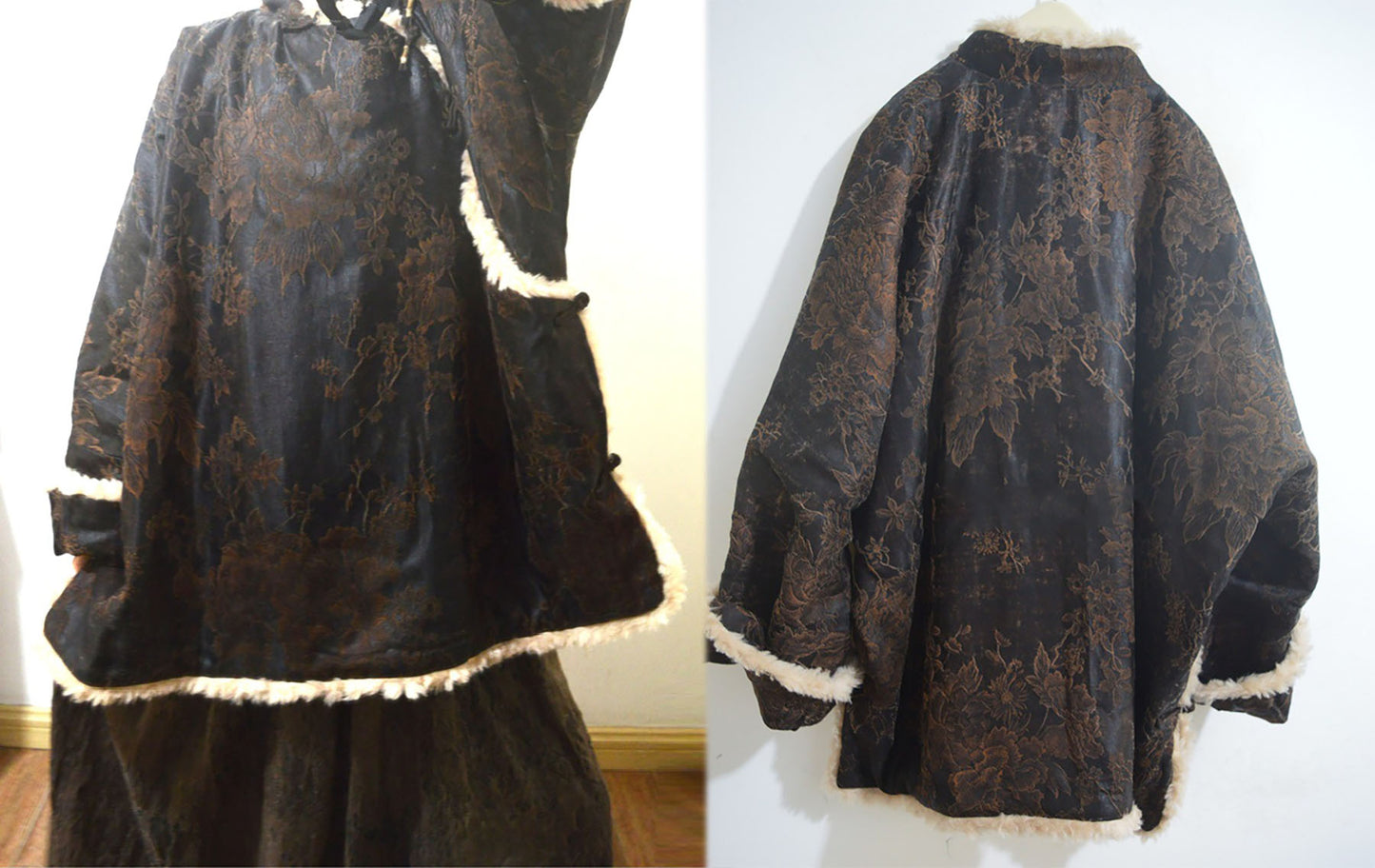 edoa Mud Silk Jacquard Padded Jacket