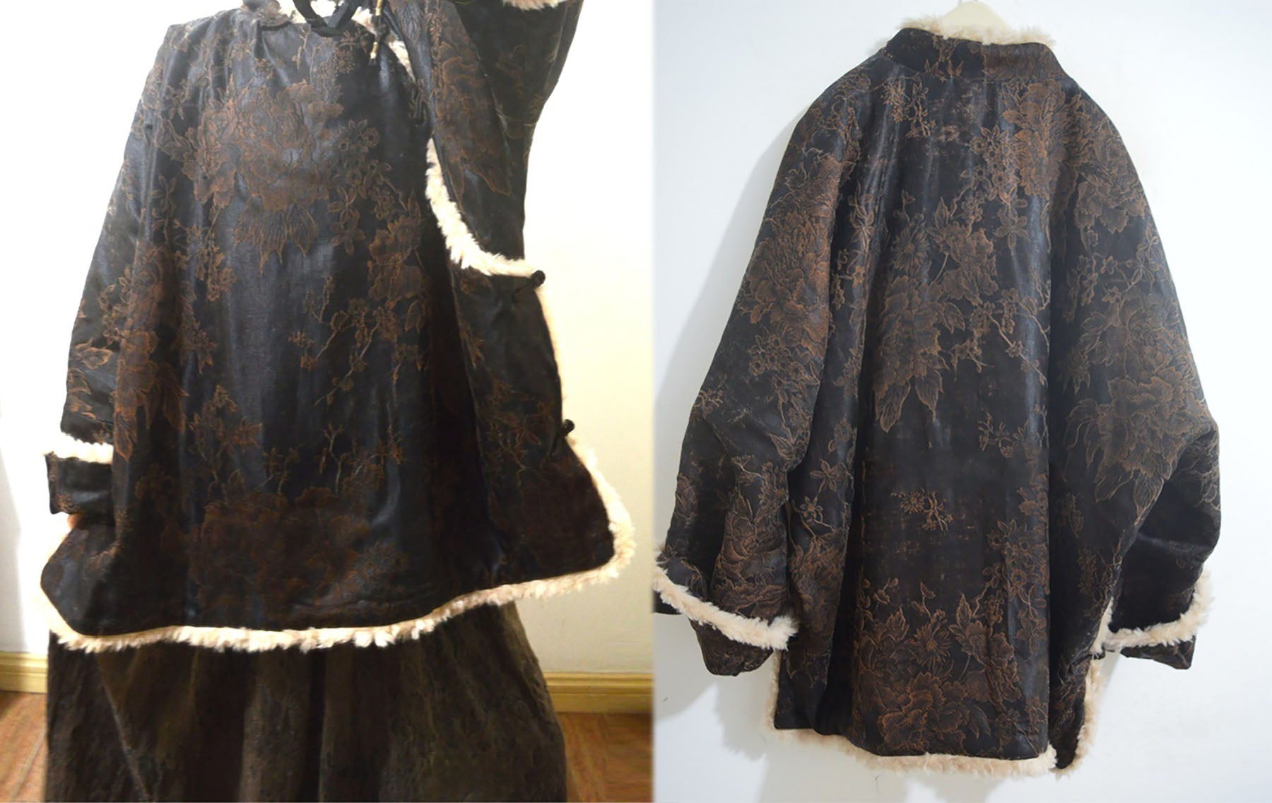 edoa Mud Silk Jacquard Padded Jacket