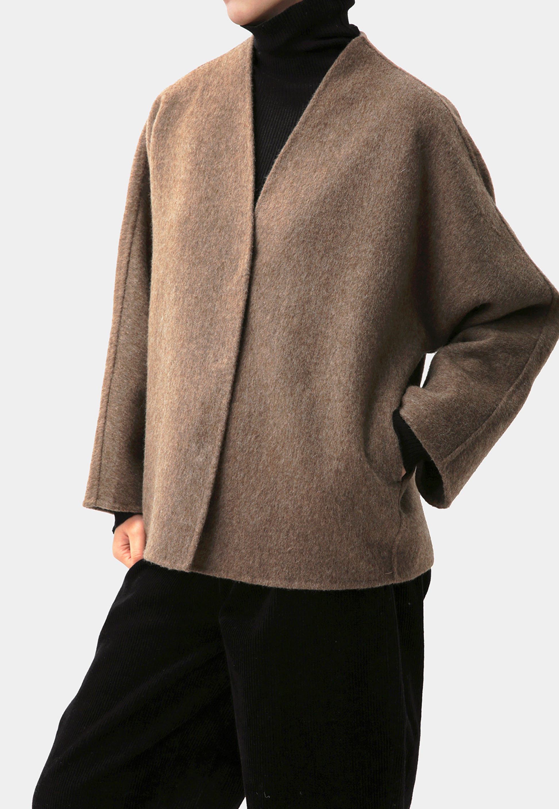 edoa  Double-faced Wool Alpaca Jacket