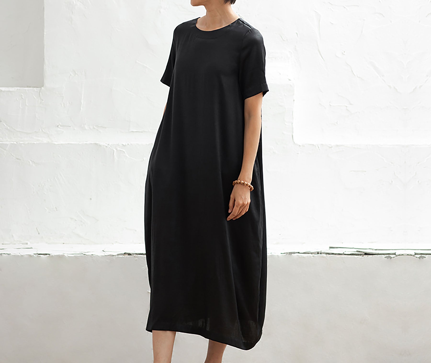 edoa Mud Silk Charmeuse Cocoon Dress