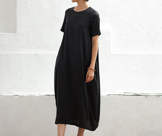 edoa Mud Silk Charmeuse Cocoon Dress