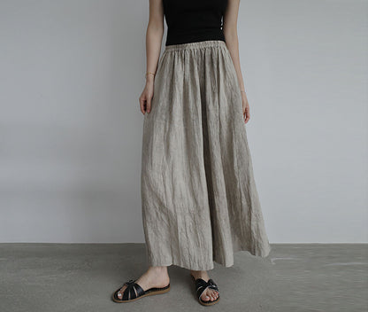 edoa Tie Dyed Linen Go to Town Culotte Pants