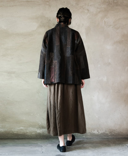 edoa One-of-a-kind Mud Silk Patchwork Haori Jacket 