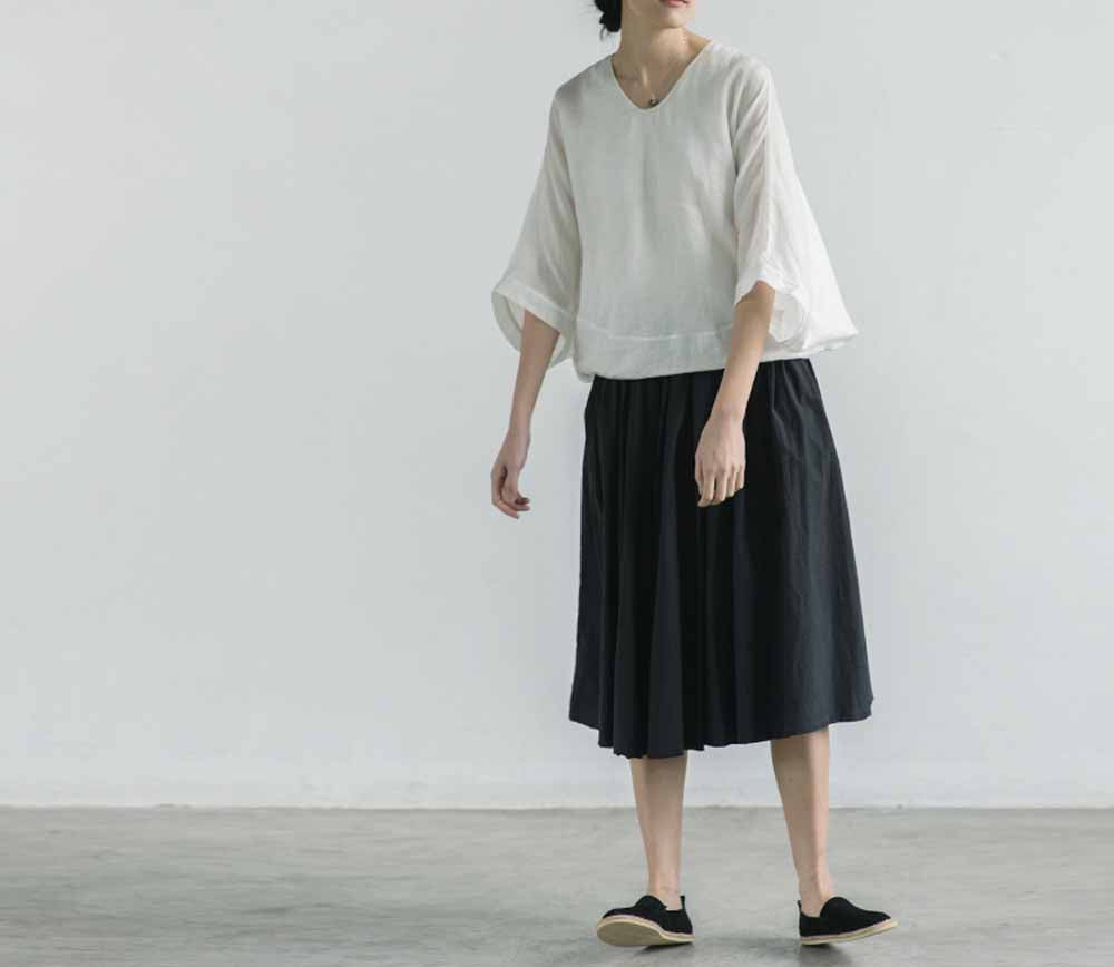edoa Oversized ramie Shitr