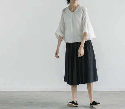 edoa Oversized ramie Shitr