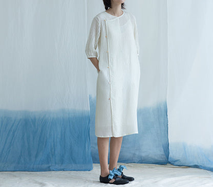 edoa Mulberry Silk Pintucked Tunic