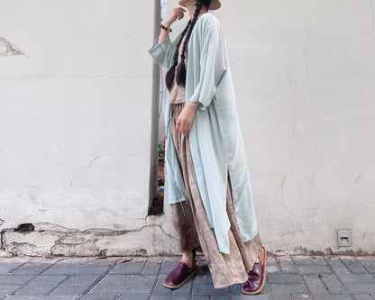 edoa Silk Charmeuse Dust Coat