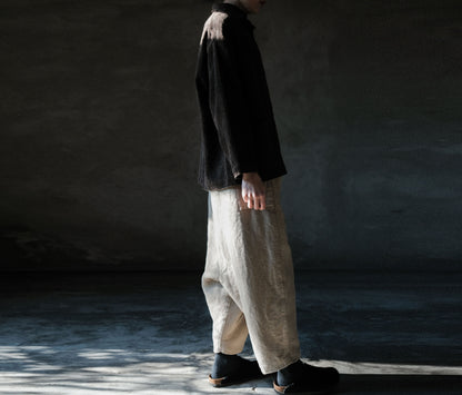edoa Flax Linen Padded Harem Pants