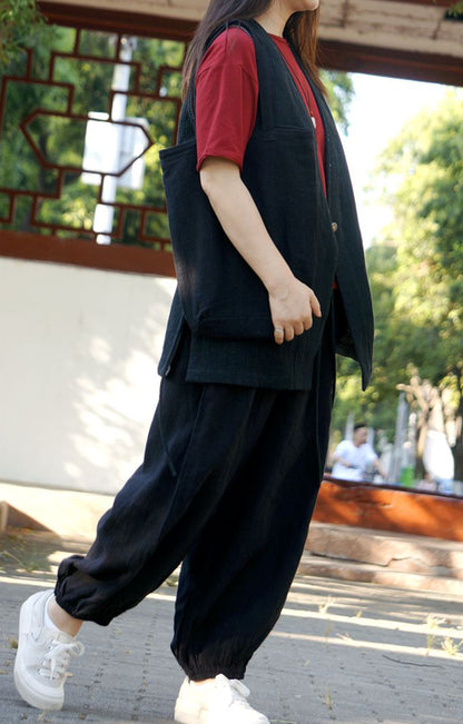 edoa Linen Lantern Pants