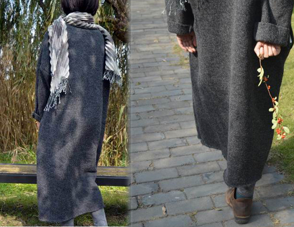 edoa Knit Wool Supersized Dress 