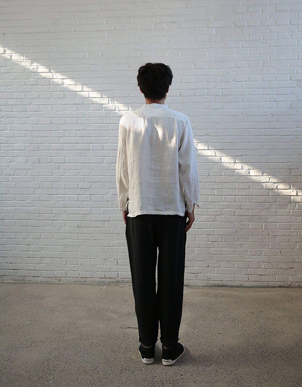 edoa White Linen Shirt