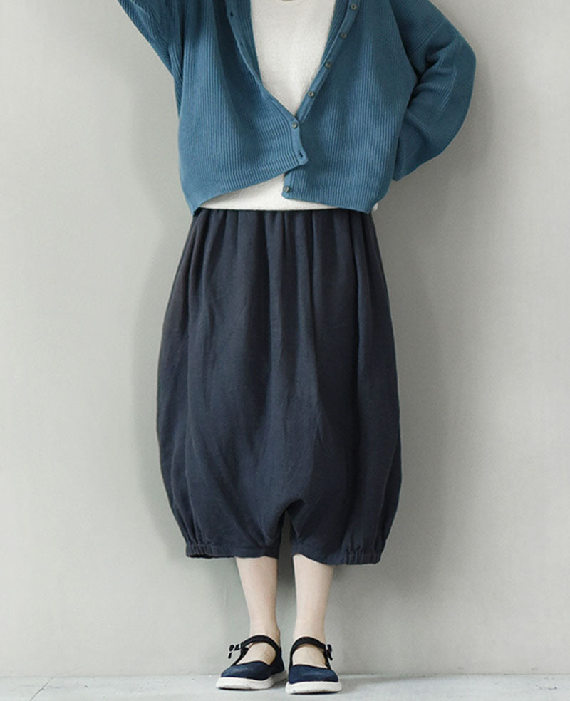 edoa Twill Ramie Harem Pants