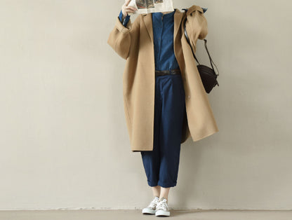 edoa Oversized Double-faced Wool Coat 