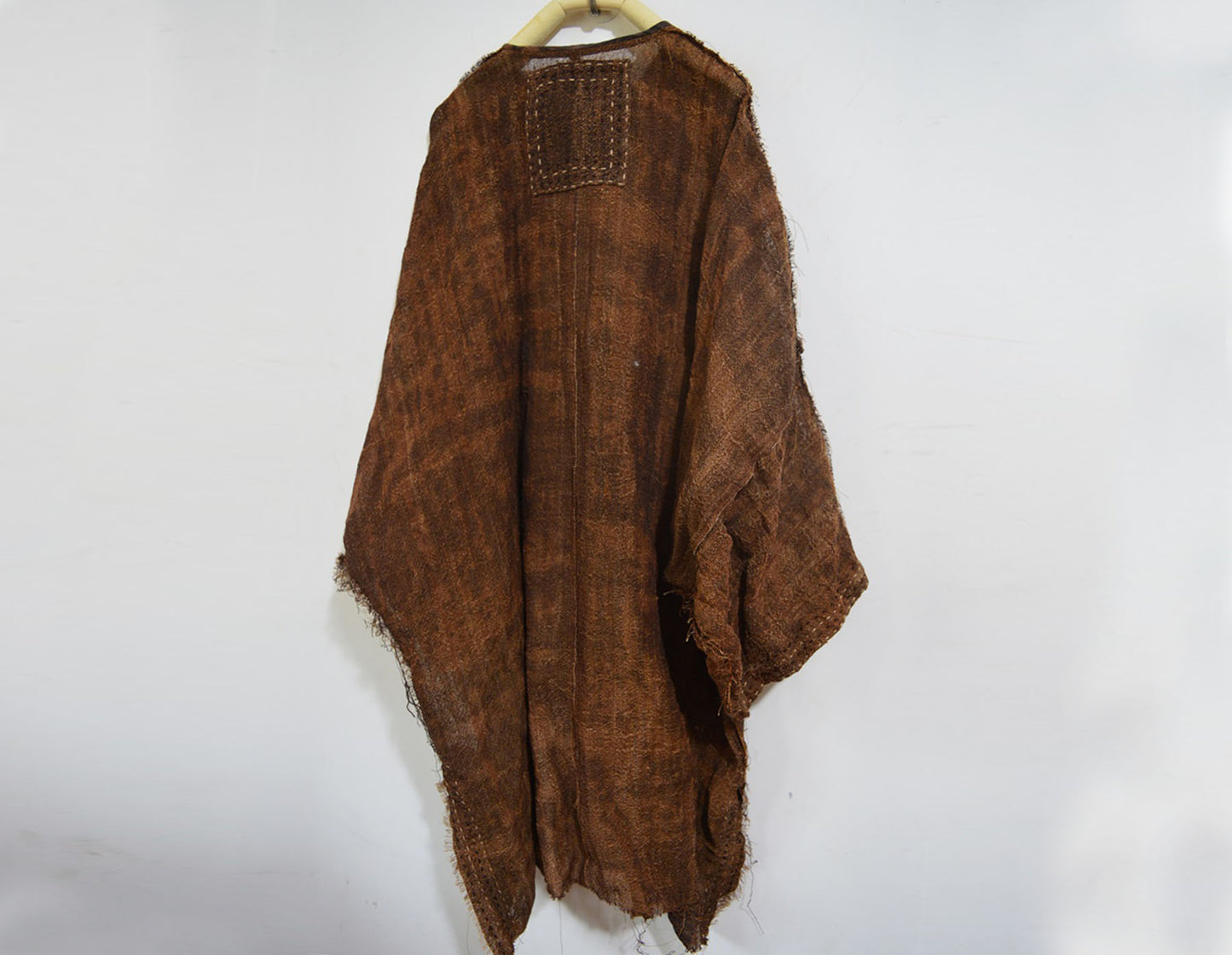 Loose Fitting Plant Dyed Hand Woven Linen Cardigan Jacket ja0062 A858