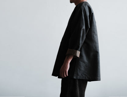 edoa Dupioni Mud Silk Jacket 