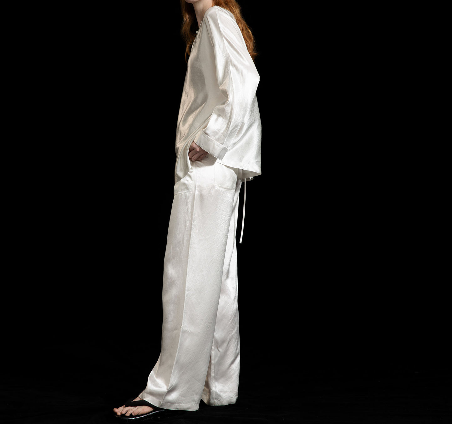 edoa Mulberry Silk Cheongsam Pajama Set