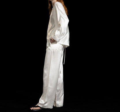 edoa Mulberry Silk Cheongsam Pajama Set