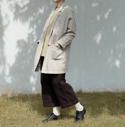 edoa Heavy Weight Flax Linen Blazer