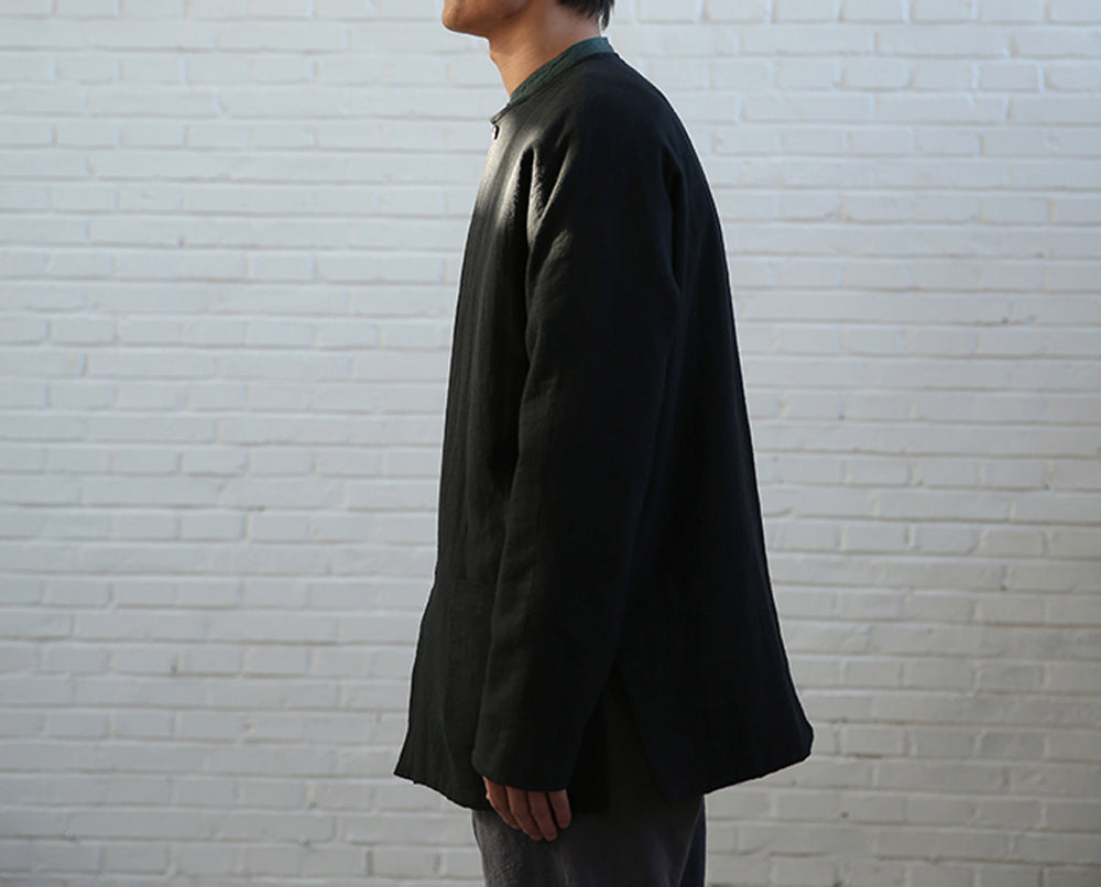 edoa Collarless Blend Padded Tang Suit