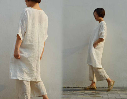 edoa Washed Linen Tunic 