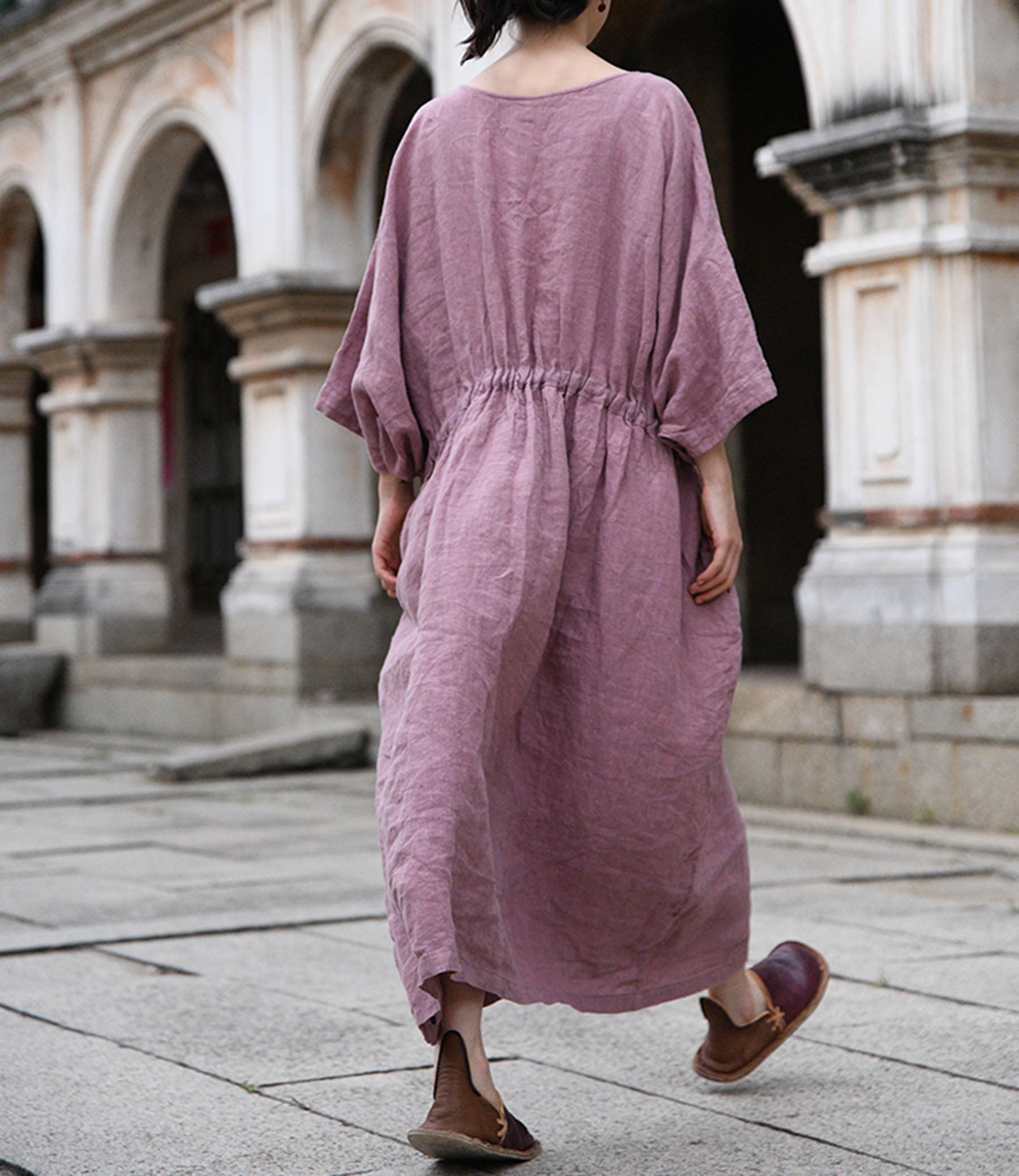 edoa Oversized Linen Tunic