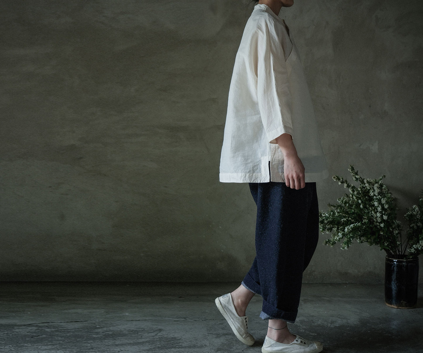 edoa Paper Cotton Chinese Top
