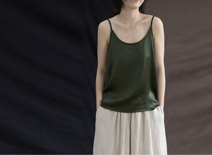 edoa Silk Satin Camisole Top