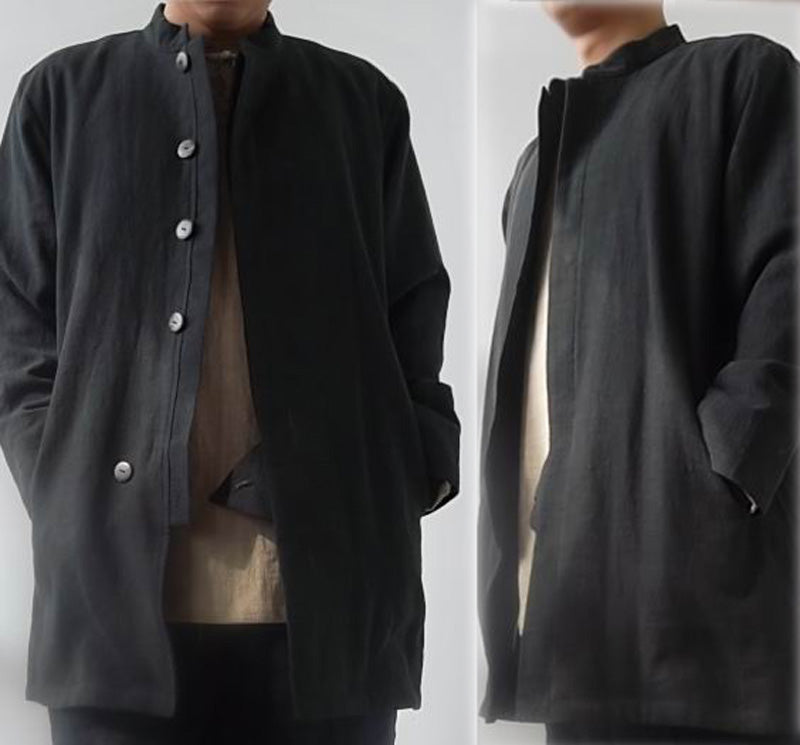 edoa Lined Fly Front Collar Tang Suit