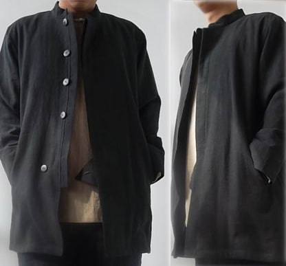 edoa Lined Fly Front Collar Tang Suit