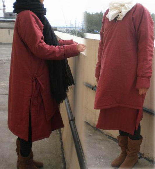 edoa Linen Padded Coat