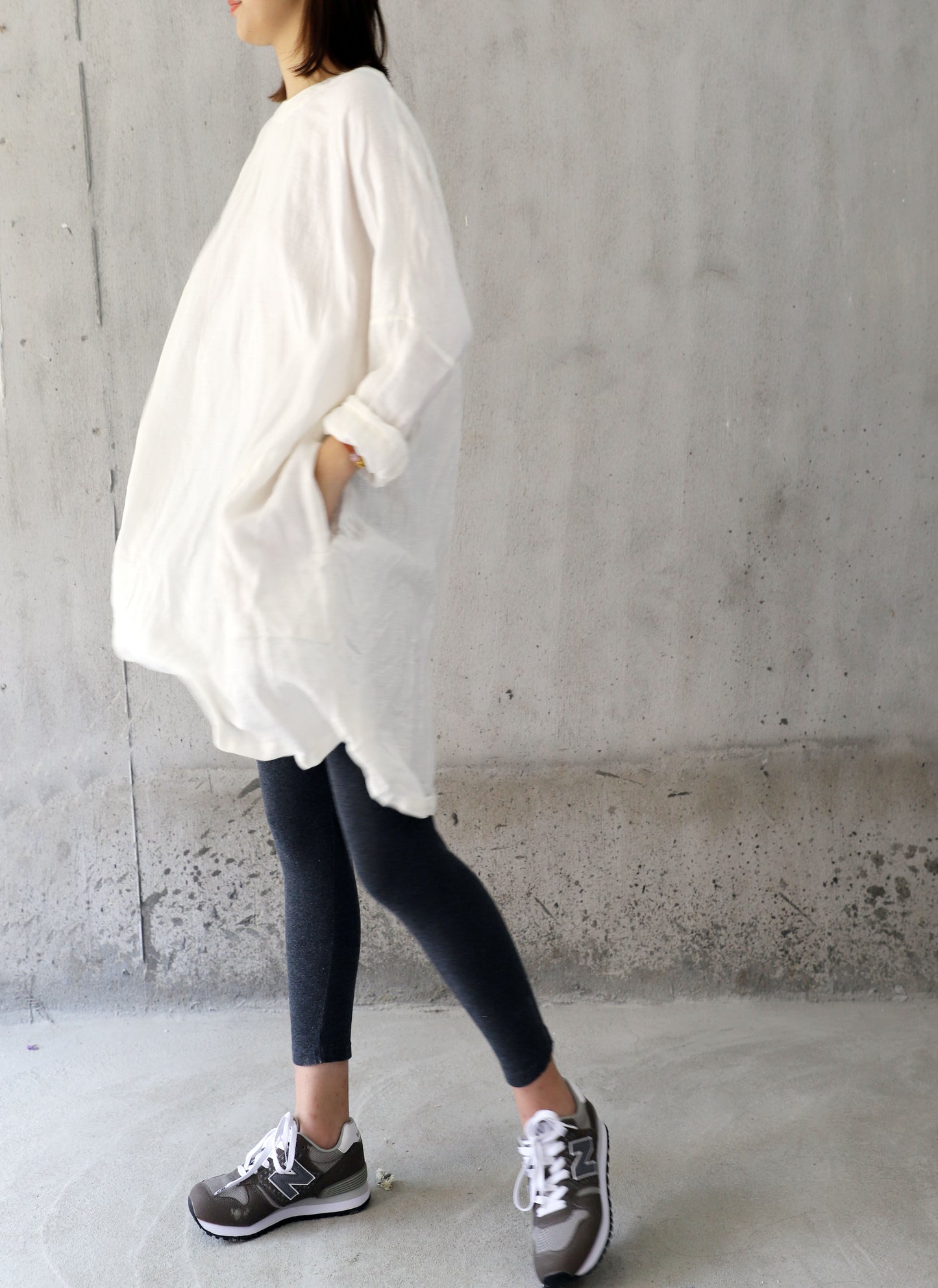 edoa Linen Oversized Tunic