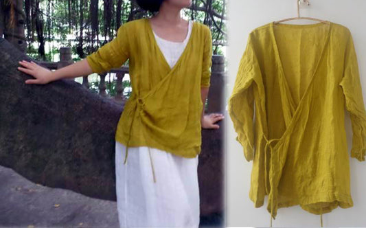 Linen Gauzy Blazer Jacket ja0053 224