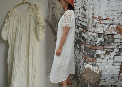 Hand Crochet Decorated Dress dr0235 268