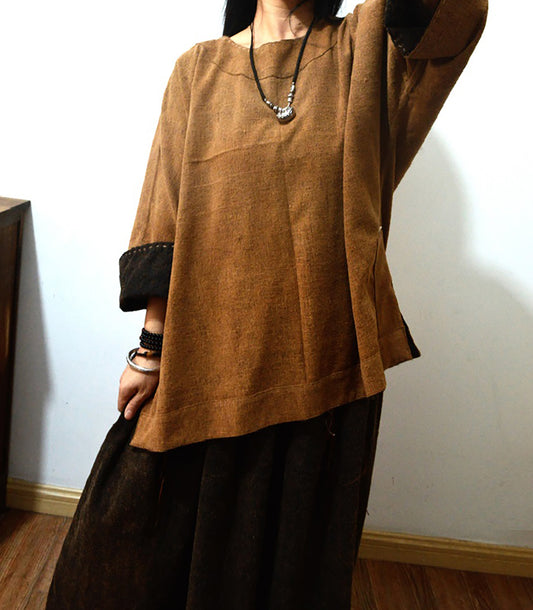 Reversible Mud Tussah Silk Top to0123 X204