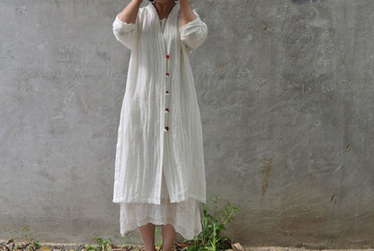 edoa Linen Gauze Cardigan