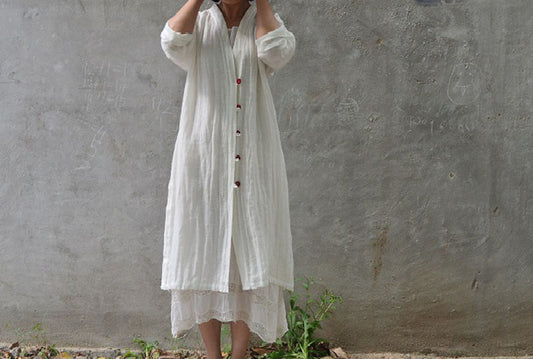 edoa Linen Gauze Cardigan