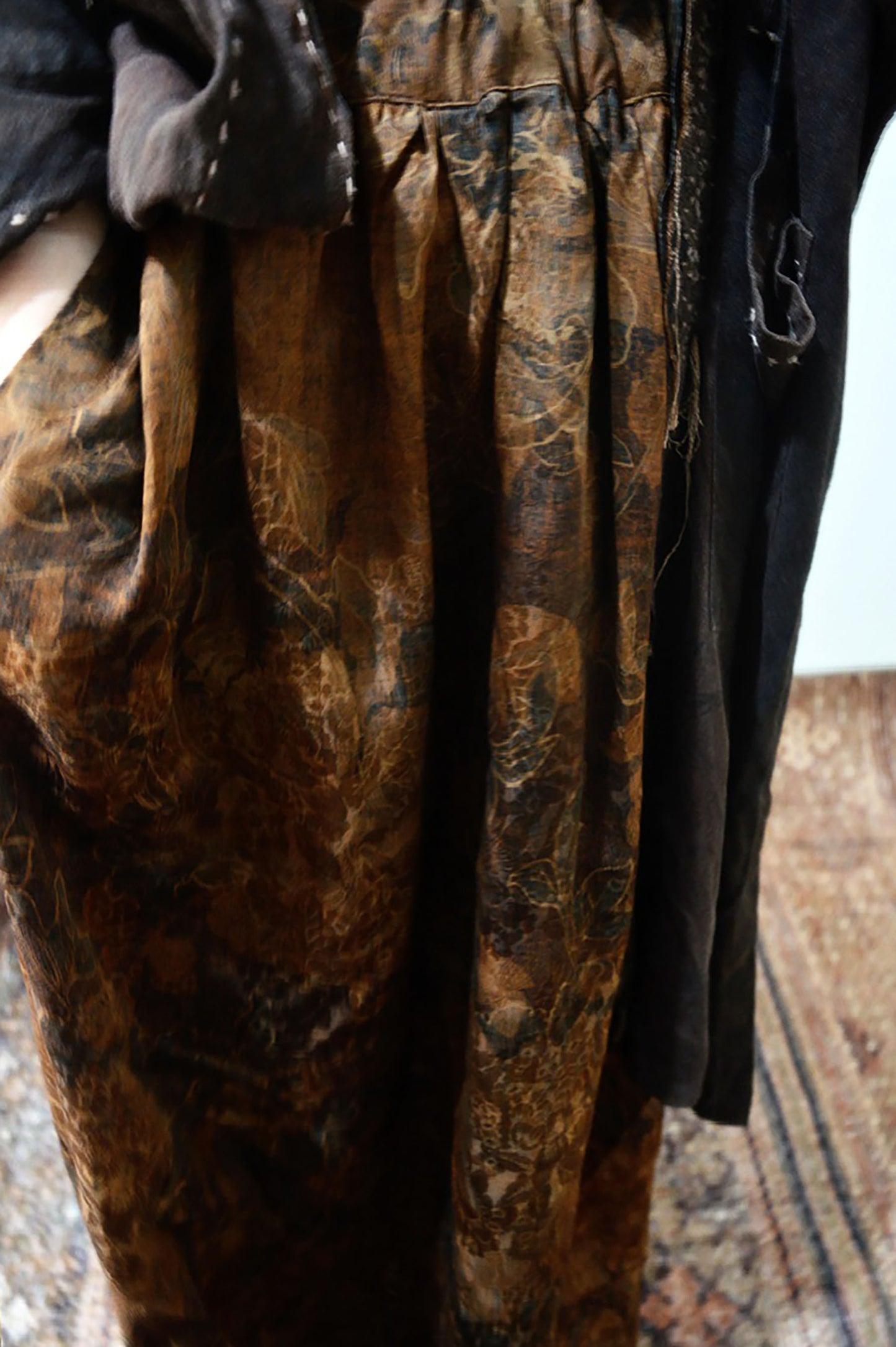Printed Mud Silk Charmeuse Skirt sk0035 X171