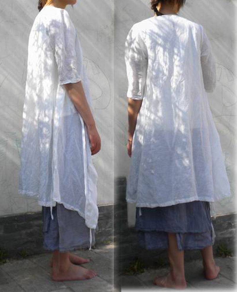 edoa ramie kimono blouse
