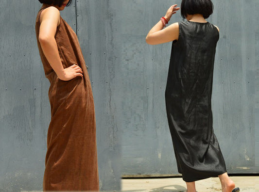 edoa Reversible Mud Silk Tank Dress 