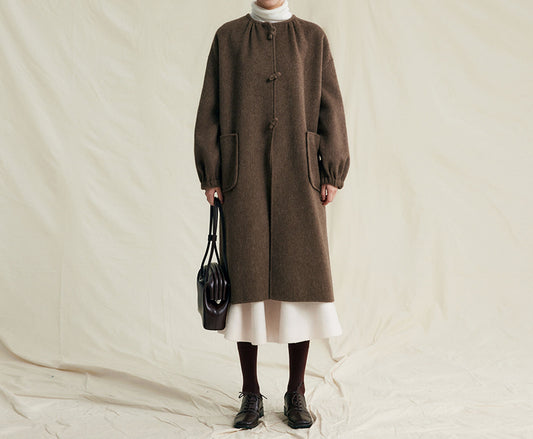 edoa Premium Double Faced Alpaca Coat 