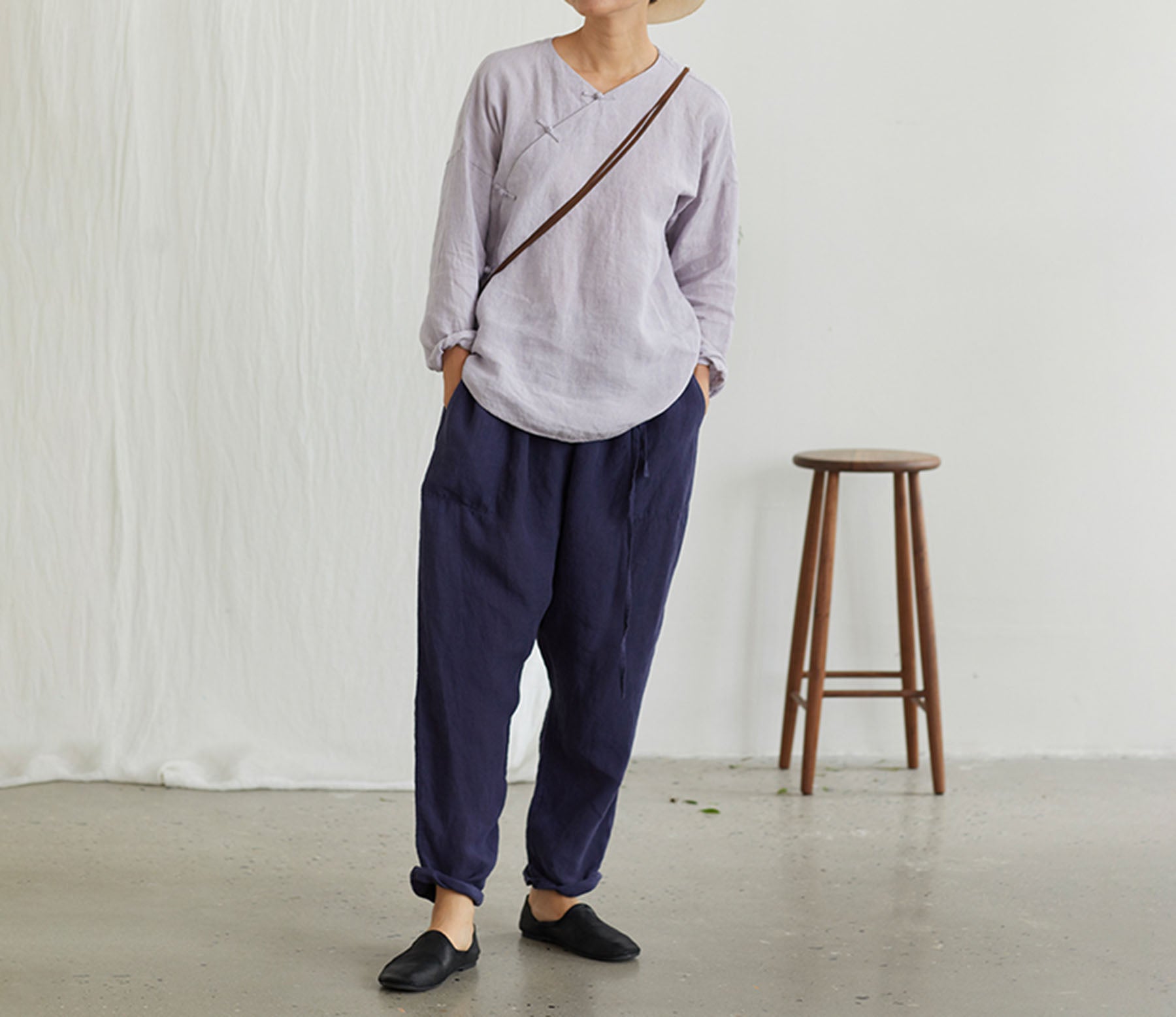 edoa Modified Hemp Chinese Top