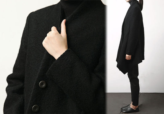 edoa Wool A line Trapeze Coat