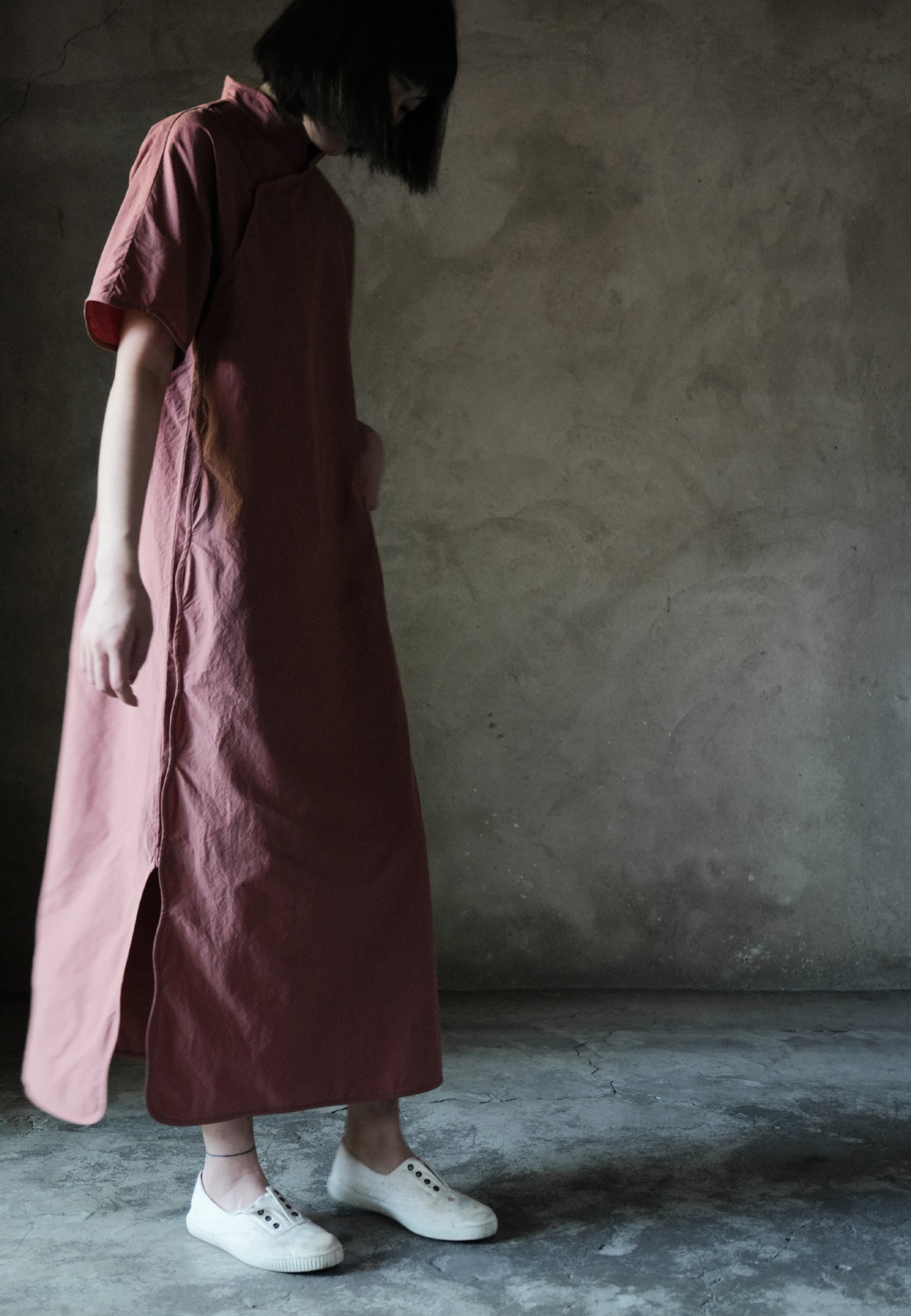 edoa Paper Cotton Modified Qipao