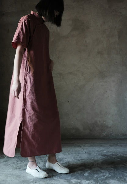 edoa Paper Cotton Modified Qipao