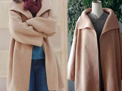 Oversized Boiled Wool Coat co0117 251
