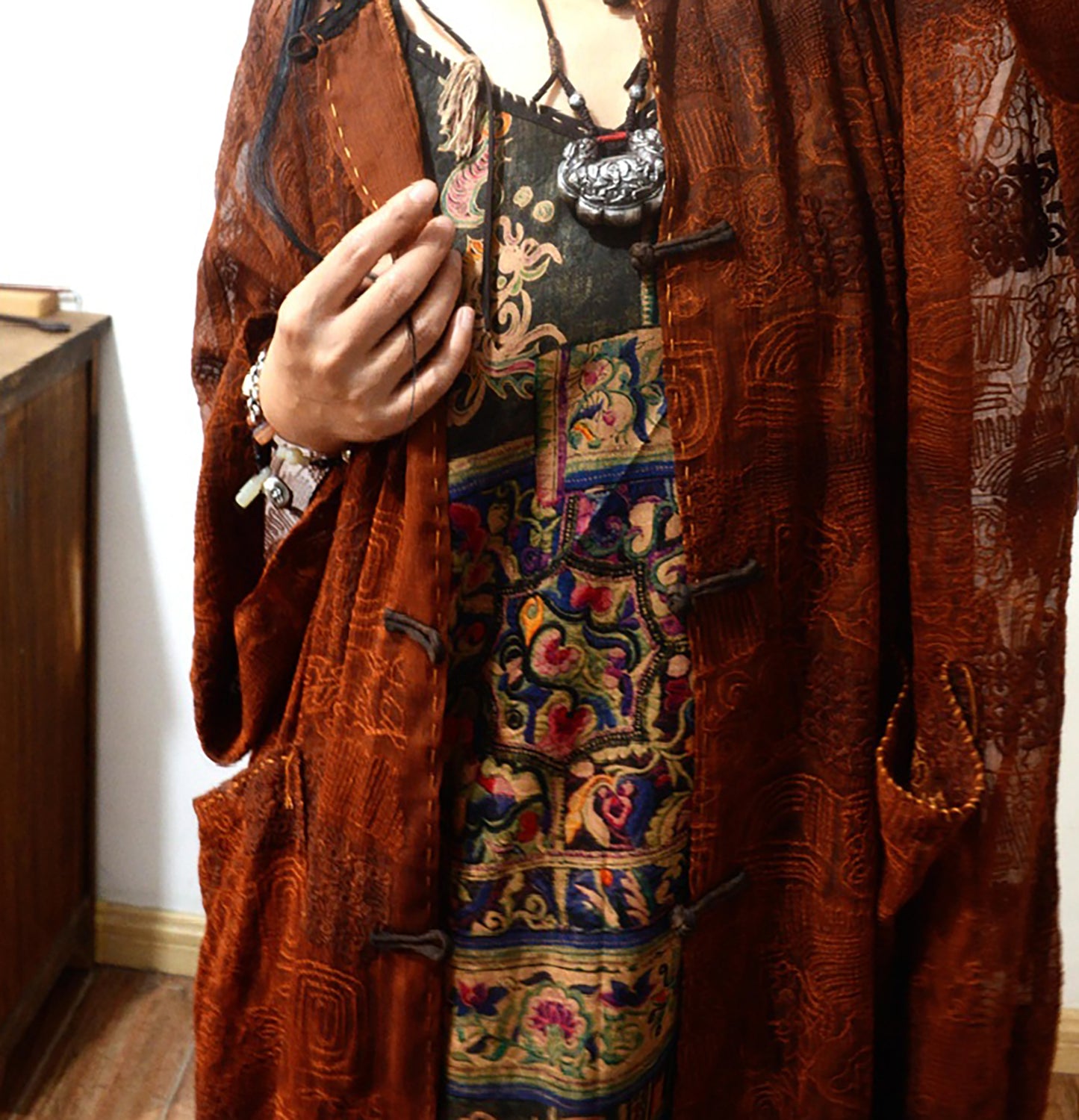 Printed Mud Silk Cami Dress dr0147 X278