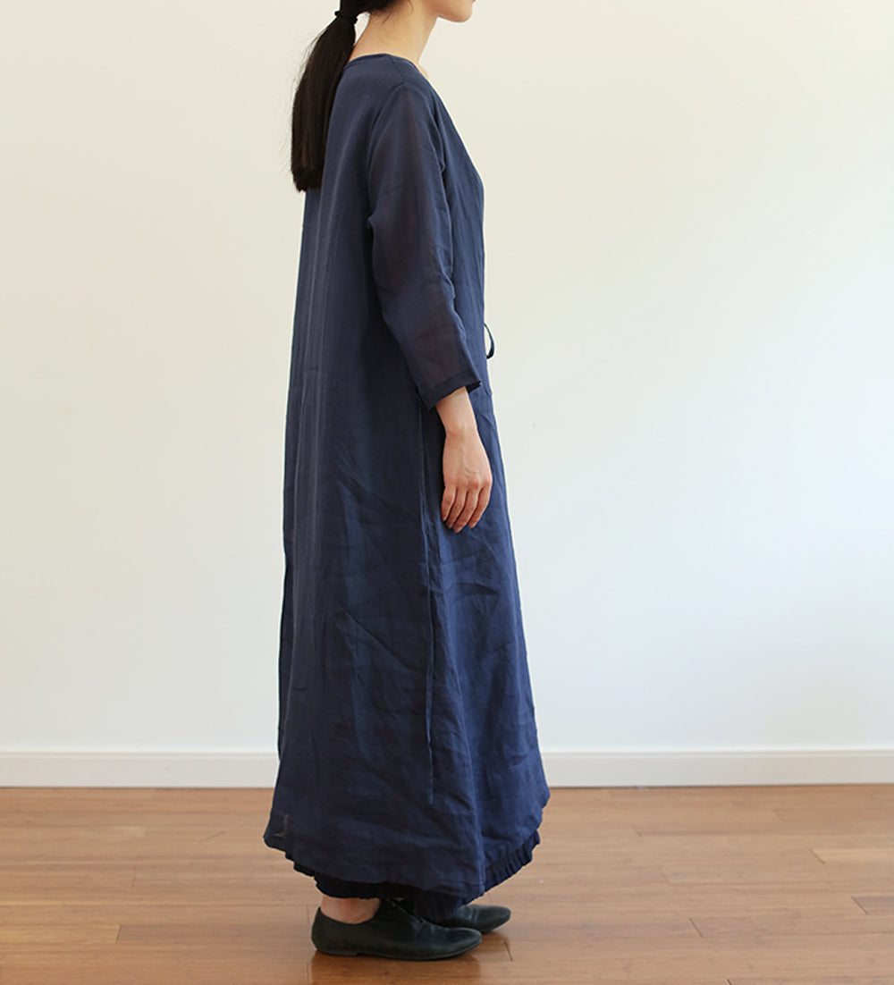 edoa Super Light Ramie Kimono Blouse Jacket (Including Inner Dress)