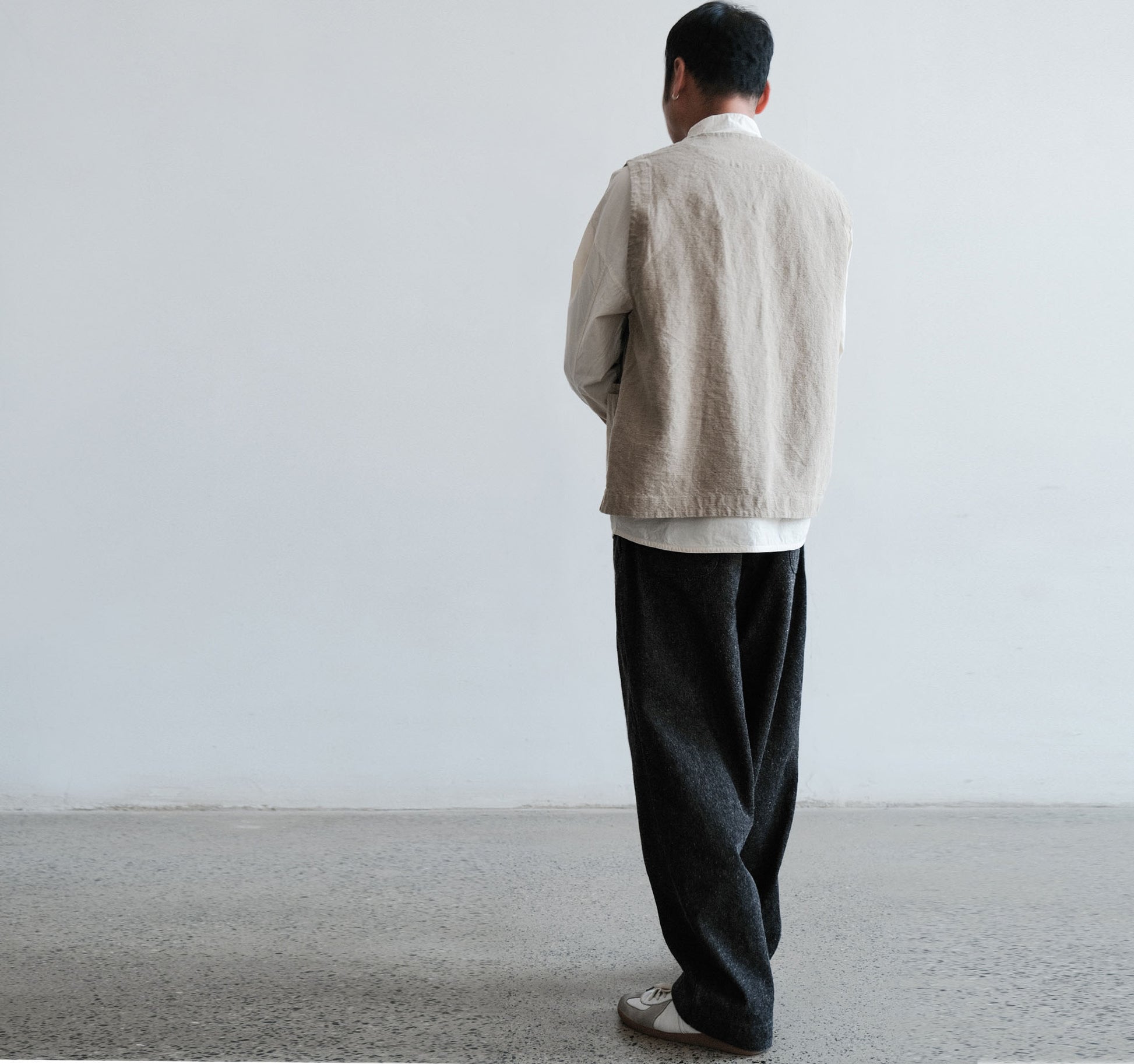 edoa Heavy Weight Flax Linen Vest