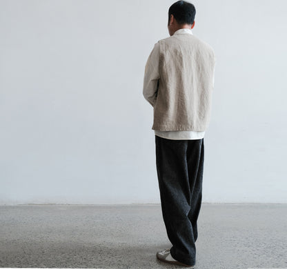 edoa Heavy Weight Flax Linen Vest
