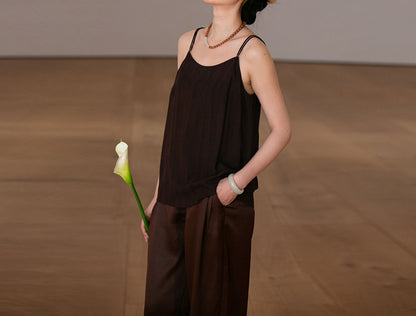 edoa  Mud Silk Slips Top